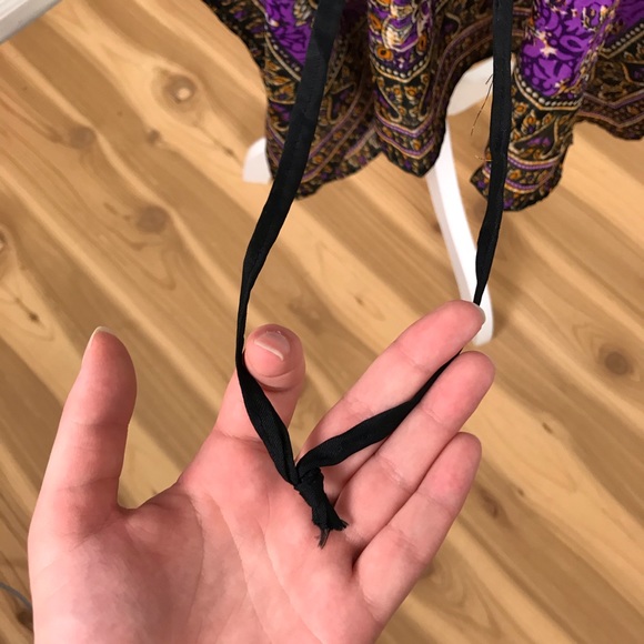 Asha women’s purple boho tribal printed coverup - Picture 3 of 3